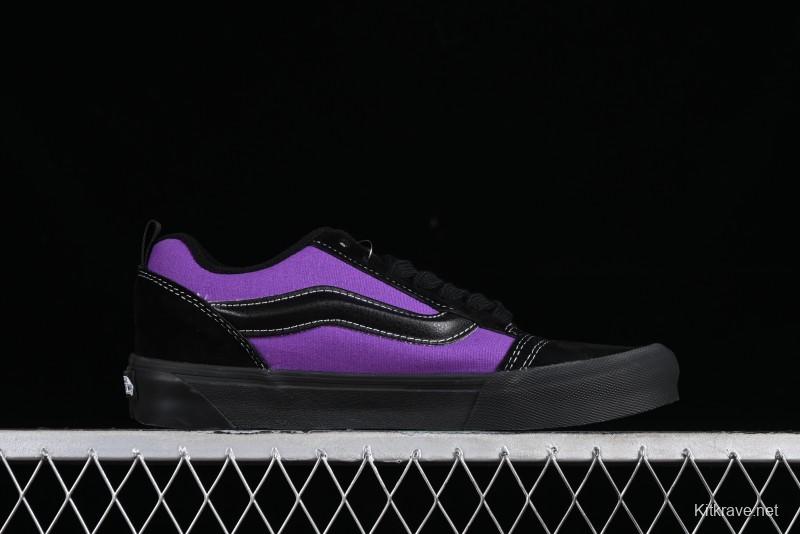 Vans Classics Knu Skool Black Purple Slip-On Shoes - VN0009QCSWE