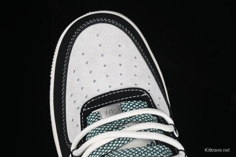 Nike Air Force 1 '07 Low The North Face Collaboration Black Green Lace-Up Low-Top Casual Sneakers - SJ1198-110