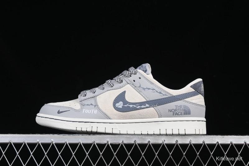 Nike SB Dunk Low The North Face Collaboration Anniversary Edition Customized Low-Top Casual Skate Shoes - DJ2024-105