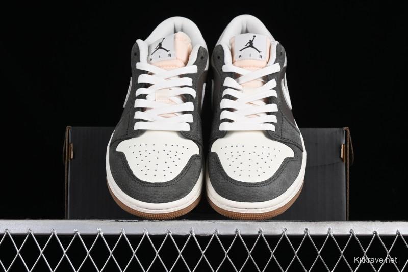 Nike Air Jordan 1 Low "Snkrs Day" Casual Sneakers with Grey Toe Design - FD0399-004