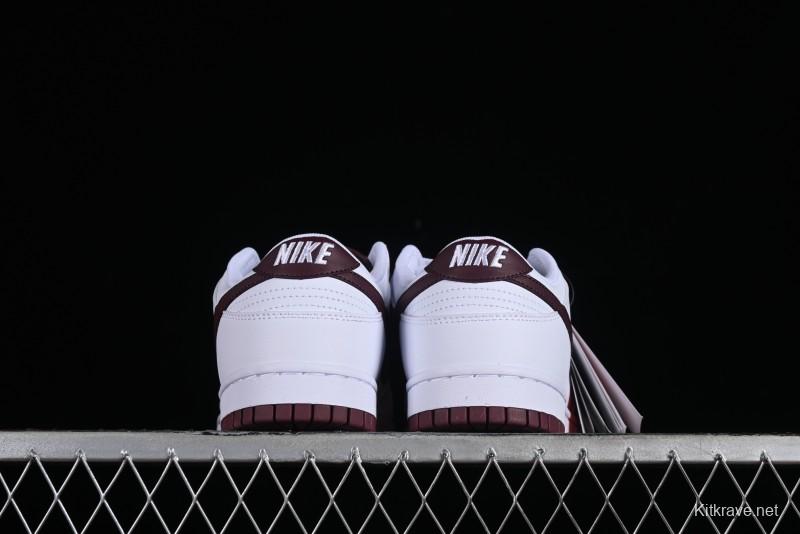 Nike SB Dunk Low White Red Colorway Low-Top Casual Skateboarding Shoes - DV0831-102