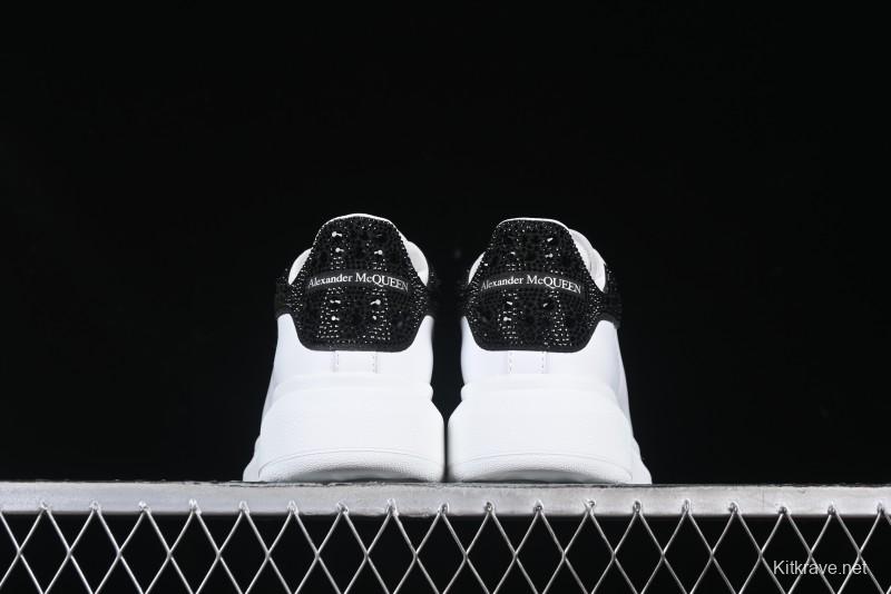 Alexander McQueen Oversized Sneakers with Black Suede Heel Detail - D.E5