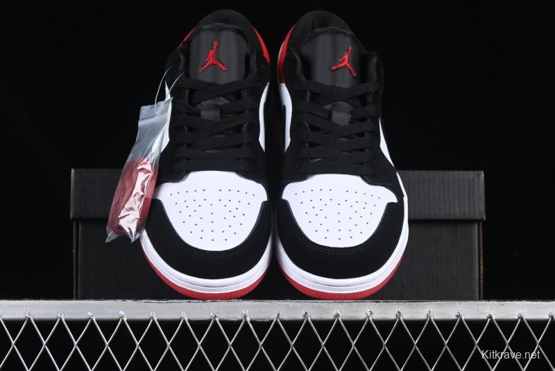 Nike Air Jordan 1 Low "White Black Gym Red" Retro Casual Sneakers - IB8971-106