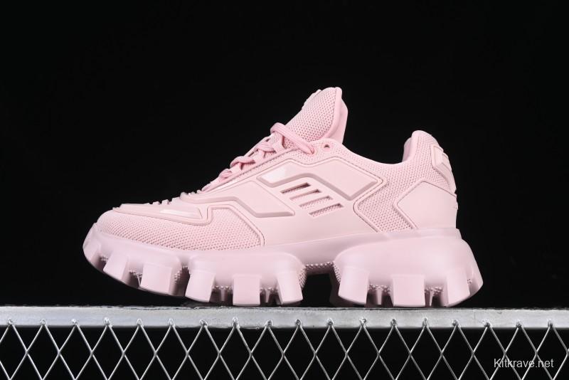 Prada Cloudbust Air Thunder Lifestyle Low-Top Sneakers with Anti-Slip and Wear-Resistant Design - 1E819L