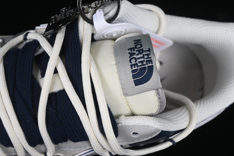 Nike Air Force 1 '07 Low The North Face Collaboration Grey Blue Lace-Up Low-Top Casual Sneakers - DM6688-024