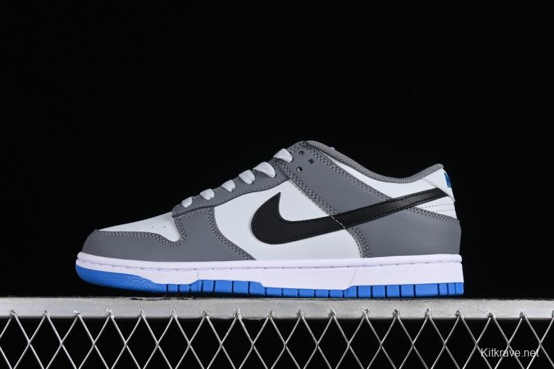 Nike Dunk Low SB Skateboarding Shoes in White Blue Grey - FB9109-001