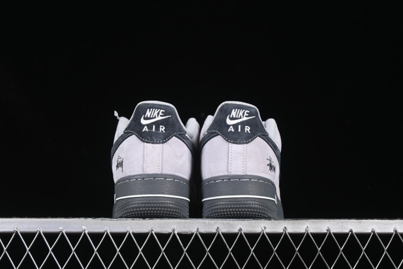 Nike Air Force 1 '07 Low Stussy Collaboration Beige Grey Jade Sole Low-Top Casual Sneakers - XZ6188-196