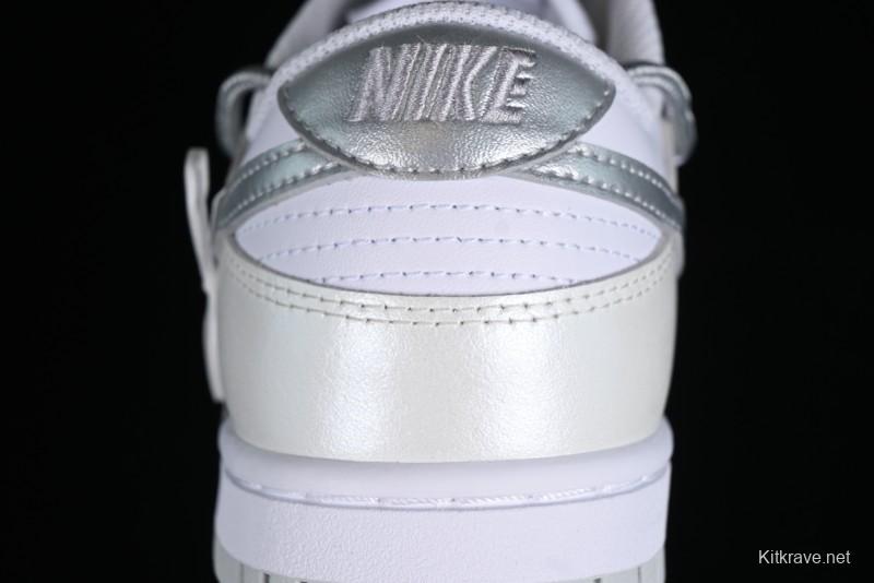 Nike Dunk Low SB Casual Sneakers with Deconstructed Laces and Ribbon Bow Design - DH9765-102
