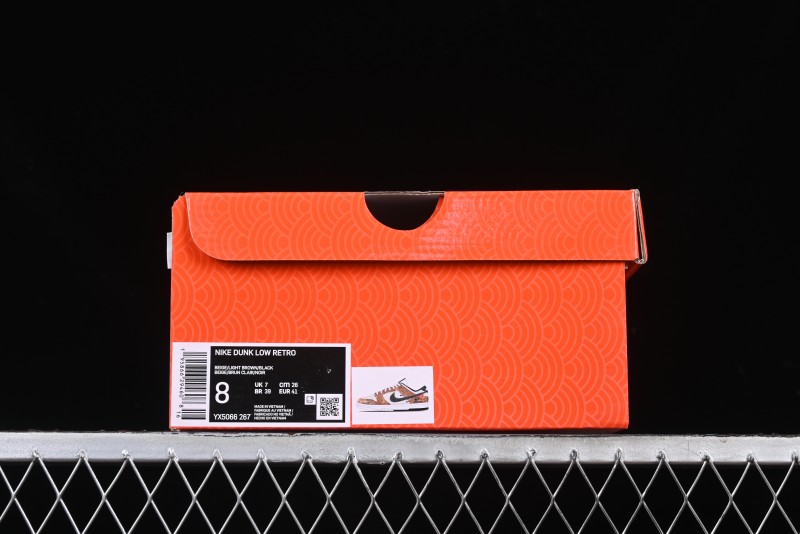 Nike SB Dunk Low Year of the Snake Wheat Black Swoosh Anniversary Custom Low-Top Casual Skate Shoes - YX5066-267