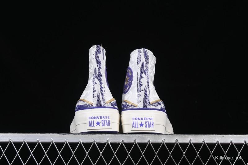 Converse 1970s CNY Year of the Snake Limited Edition High-Top Canvas Sneakers with Thick Sole - A13353C