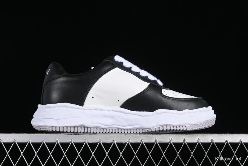 MMY Wayne Original Sole Leather Low Sneaker with Deconstructed Ice Cream Sole - W.E5