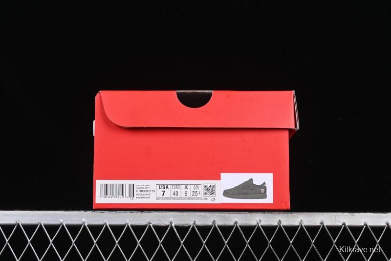 Nike Travis Scott x Fragment Design x Air Jordan 1 Low OG SP AJ1 Year of the Snake Limited Black Snake Web Low Top Casual Sneakers - CH6336-018