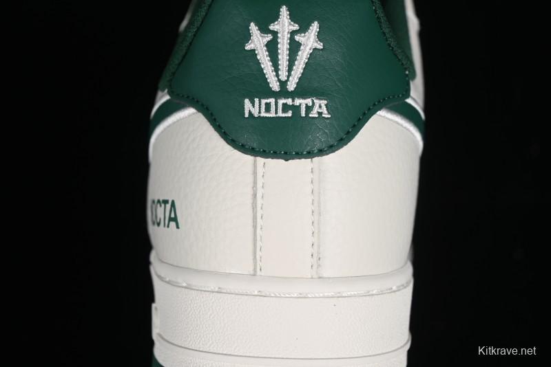 Nike Nocta x Nike Air Force 1 '07 Low Casual Sneakers with Reflective 3M Details and Full-Length Air Cushion - NO0224-025