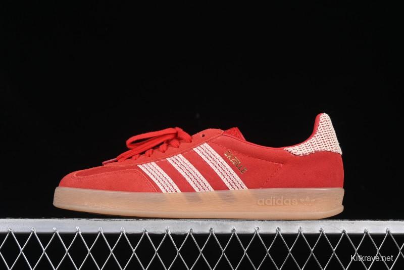 Adidas Originals Gazelle Indoor JI2756 Three Stripes Retro Casual Slip-Resistant Low-Top Sneakers - JI2756