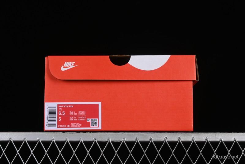 Nike Runtekk V2K Retro Low-Top Running Shoes with Cushlon Midsole and Anti-Slip Design - FD0736-001