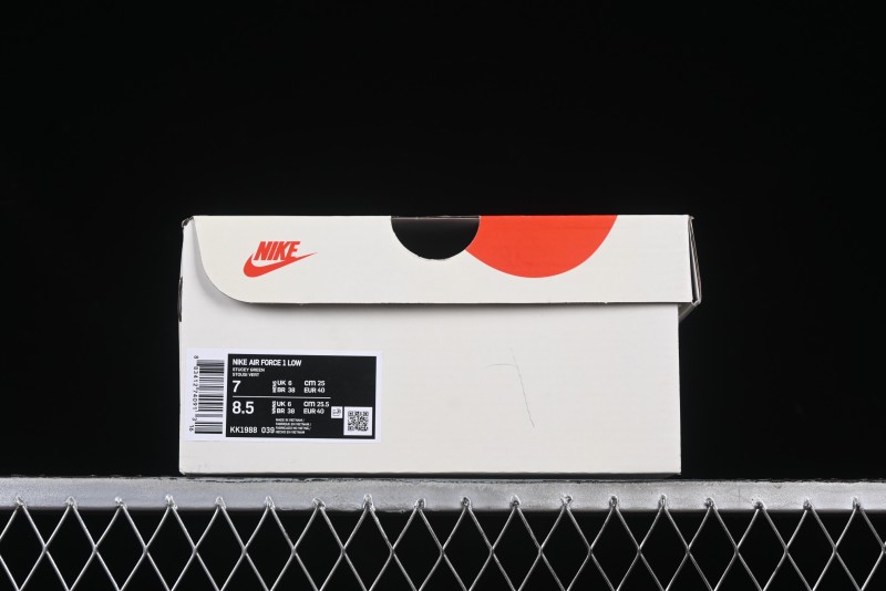 Nike Air Force 1 '07 Low BAPE Collaboration Grey Green Brown Low-Top Casual Sneakers - KK1988-039