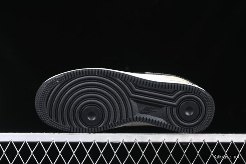 Nike Air Force 1 '07 Low The North Face Collaboration - Black Leather Low-Top Casual Sneakers - CH6336-513