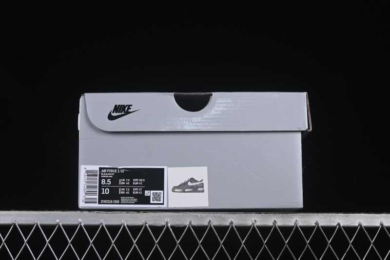 Nike Air Force 1'07 Low High Street Off-White Style Casual Sneakers - ZH0316-059