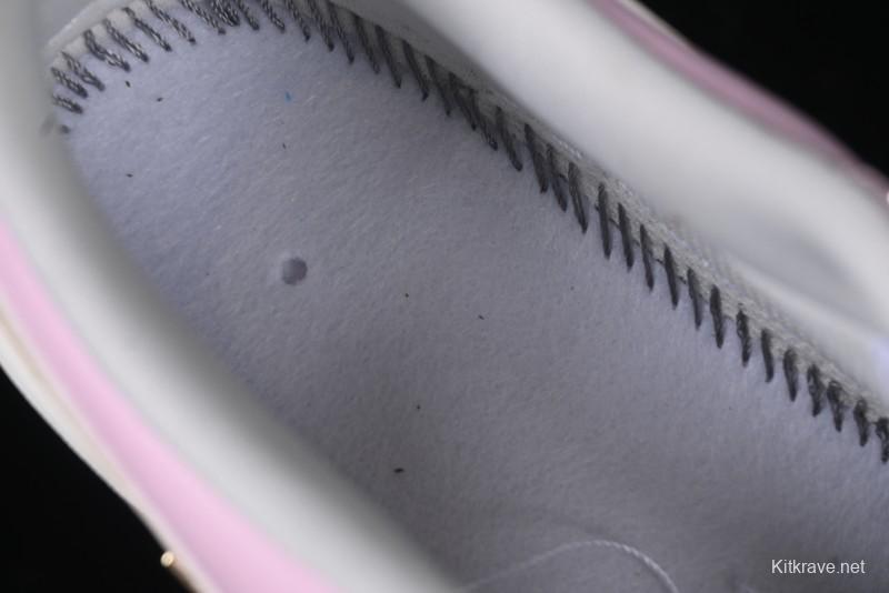 Nike Air Force 1 '07 Low White Pink Swoosh Casual Sneakers - IB2574-600