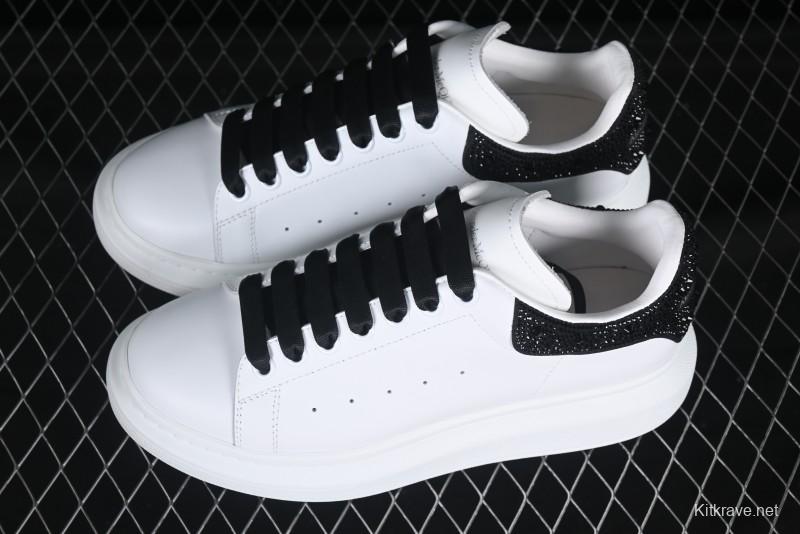Alexander McQueen Oversized Sneakers with Black Suede Heel Detail - D.E5