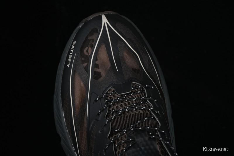 HOKA ONE ONE Satisfy Running Mafate Trail Low-Cut Cushioned Outdoor Hiking Shoes - 1157050 COFF