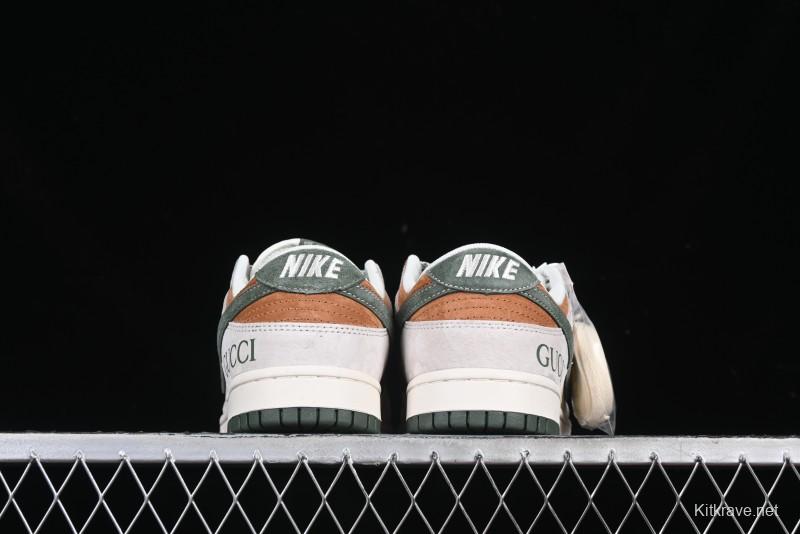 Nike SB Dunk Low Gucci Collaboration Anniversary High-End Custom Low-Top Casual Sneakers - DM6868-026