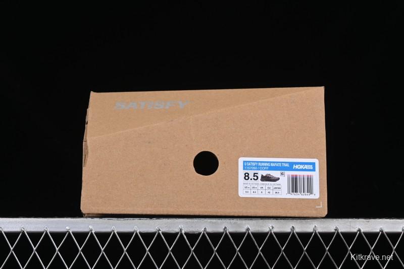 HOKA ONE ONE Satisfy Running Mafate Trail Low-Cut Cushioned Outdoor Hiking Shoes - 1157050 COFF