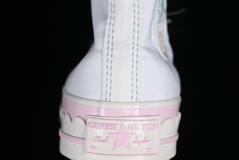 Converse Chuck 1970s Ice Cream Fun White Pink High Top Canvas Sneakers - A10947C