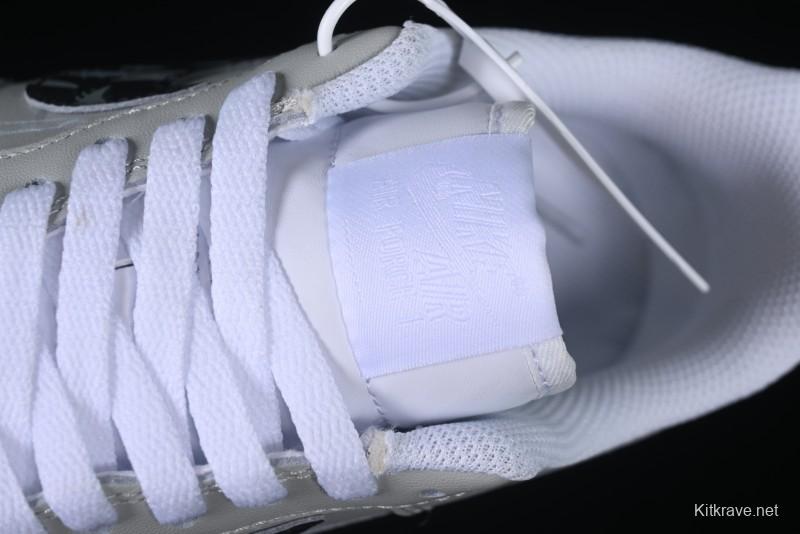 Nike Air Force 1 '07 Low Shadow Knight Grey White Black Casual Sneakers - CW2288-111