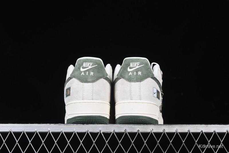 Nike Air Force 1 '07 Low The North Face Collaboration Green Snake Swoosh Casual Sneakers - DF0188-026