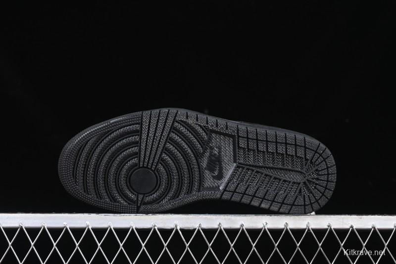 Nike Travis Scott x Fragment Design x Air Jordan 1 Low OG SP AJ1 Year of the Snake Limited Black Snake Web Low Top Casual Sneakers - CH6336-018