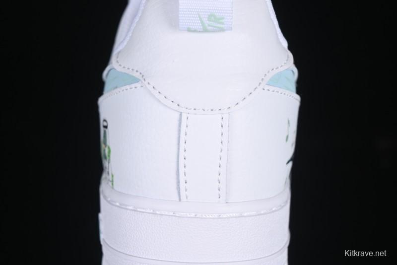 Nike Air Force 1'07 Low "Octopus Brother" SpongeBob Comic Series Squidward Middle East Casual Sneakers - FB8971-060