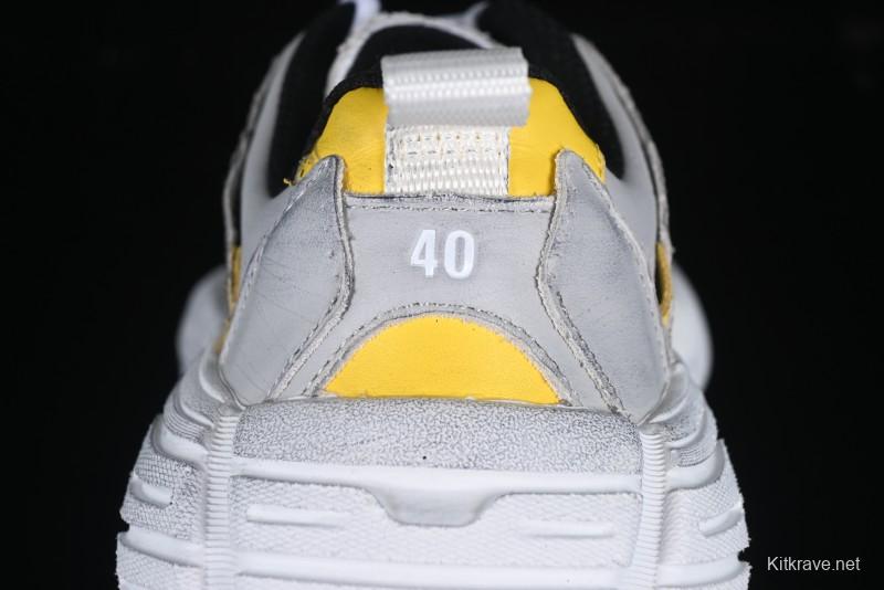 Balenciaga Monday Calf Leather Round Toe Lace-Up Low-Top Casual Shoes - WDWTS1971