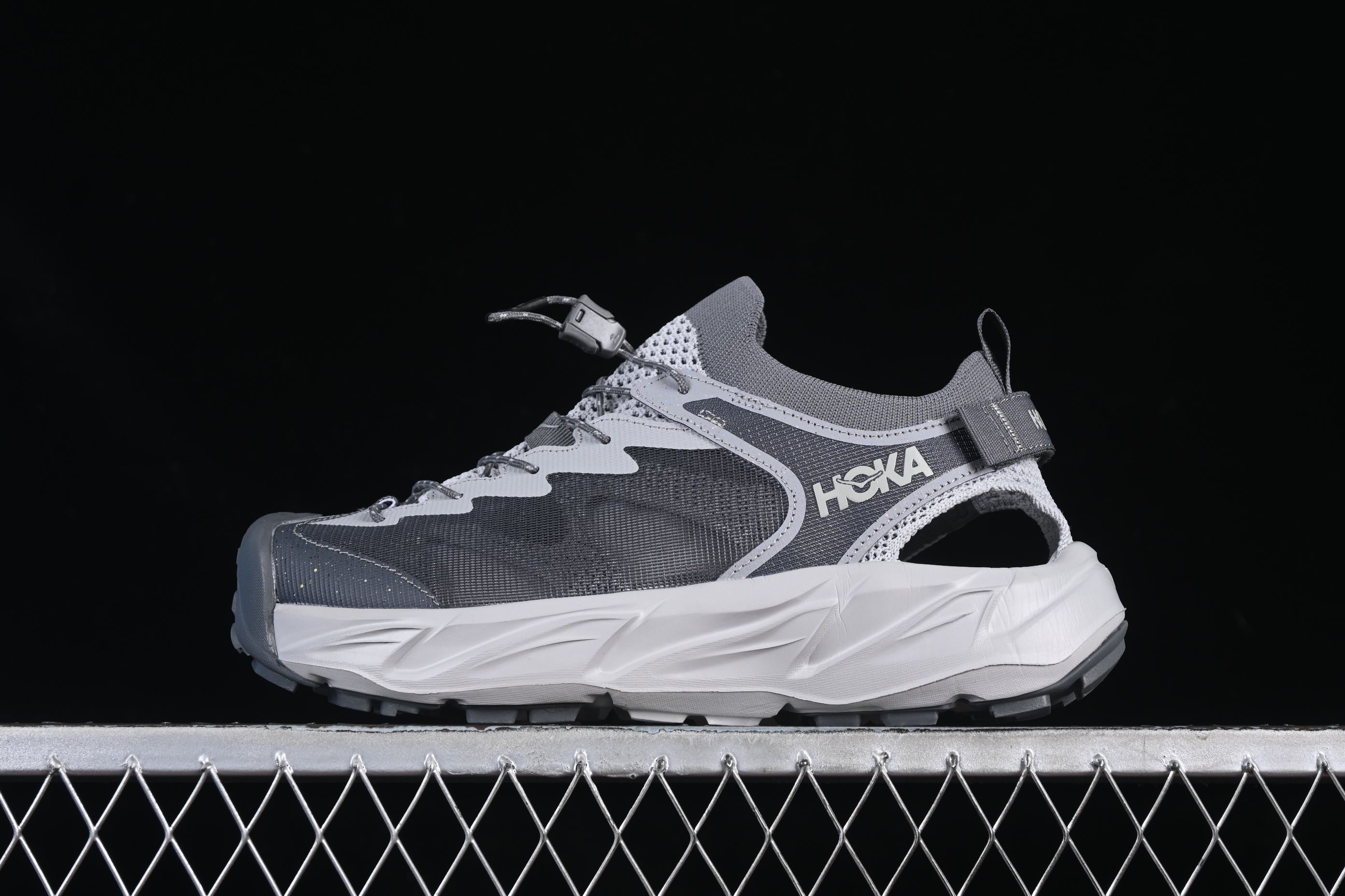 HOKA One One Hopara Gray Adventure Sandals – Trail-Ready Performance Footwear