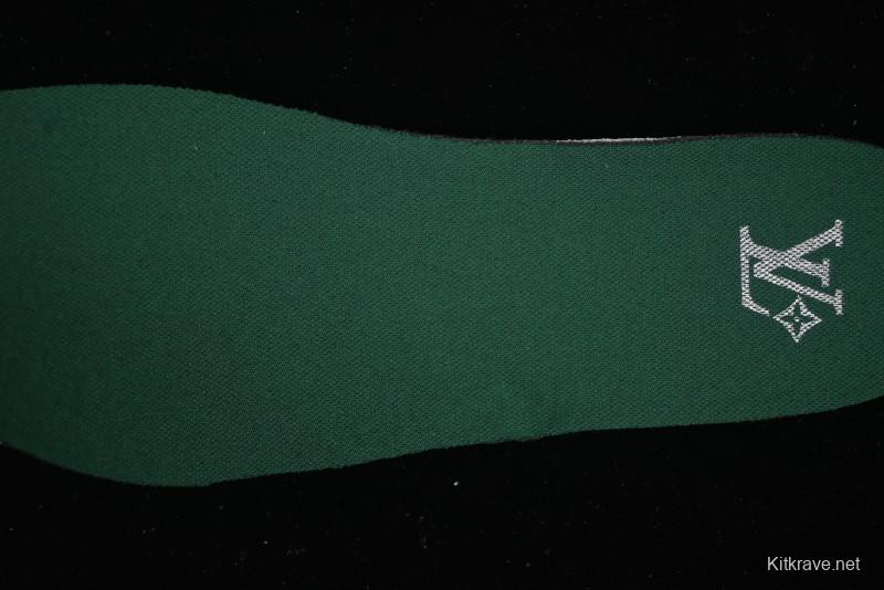 Louis Vuitton Footprint Soccer 2025 Spring Summer Collection Round Toe Lace-Up Low Top Lifestyle Casual Shoes - D.GREEN