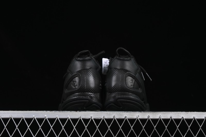 Men's All-Black Premium Leather Sneakers – Sleek & Versatile Design