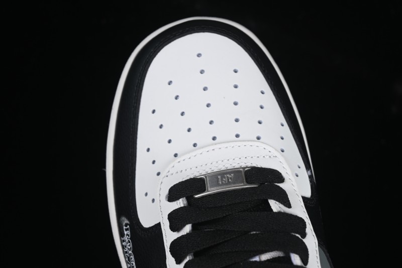 Nike Air Force 1 MVP "Rock Plan" Custom Edition - Black & White