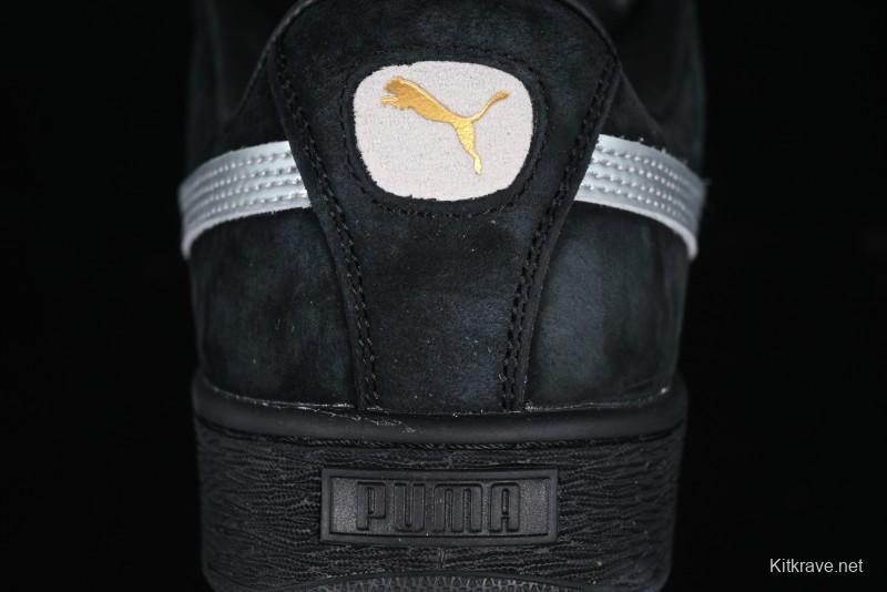 PUMA Suede XL Classic Men's Sneakers - Black with Metallic Silver Accents