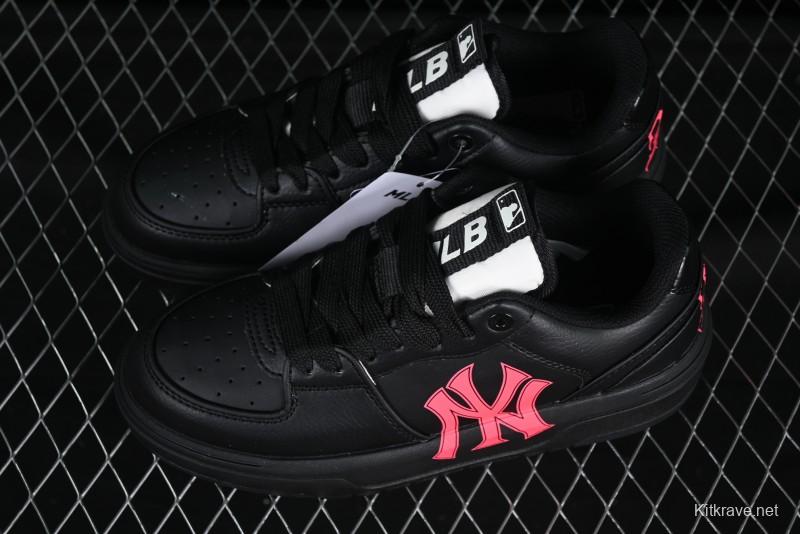New York Yankees MLB Chunky Liner Custom Platform Sneakers in Neon Pink - 3ASXCA12N50WHS