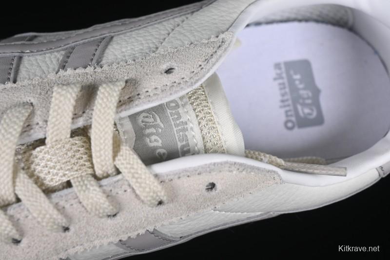 Classic Onitsuka Tiger Mexico 66 Shoes – White & Grey Minimalist Design