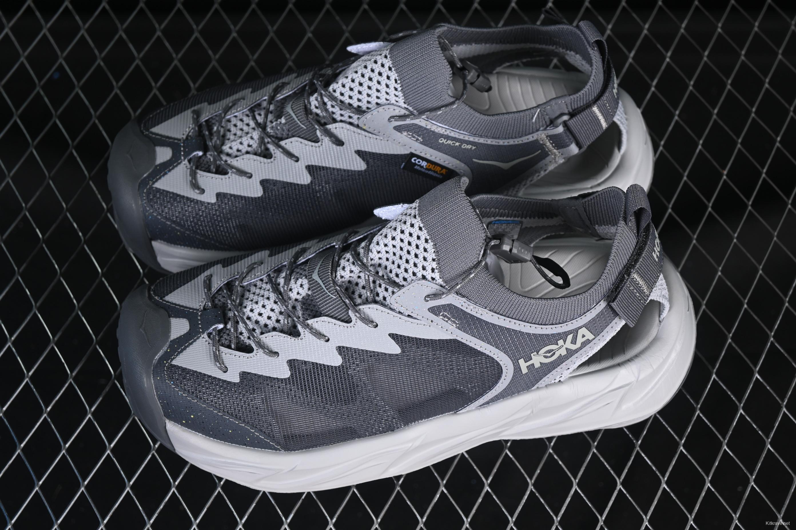 HOKA One One Hopara Gray Adventure Sandals – Trail-Ready Performance Footwear