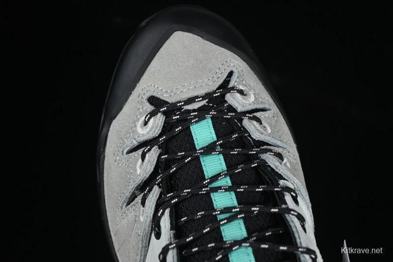 Salomon x Contragrip All-Terrain Hiking Shoes - Lightweight Gray with Black & Teal Accents