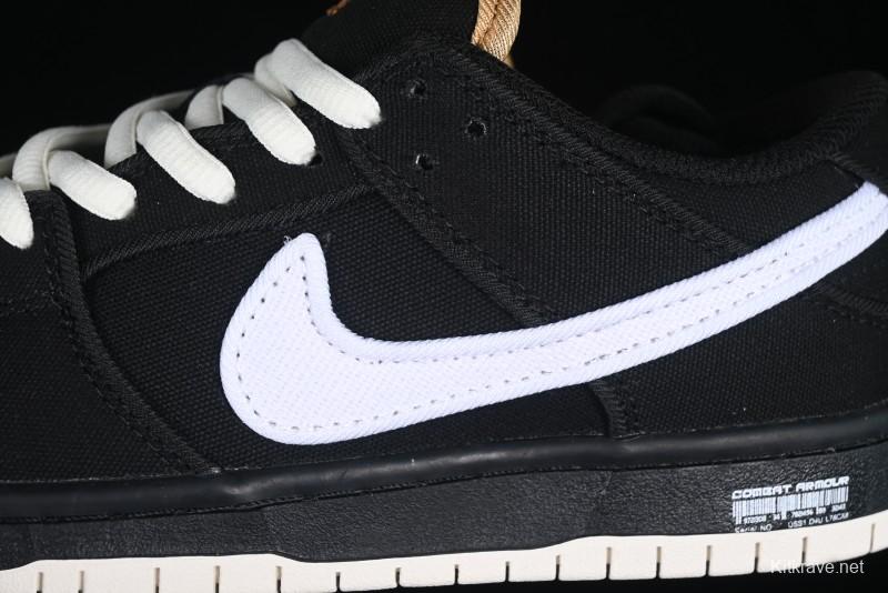 Nike SB Dunk Low Premium Skateboarding Shoes in Black and White - FN5880-001