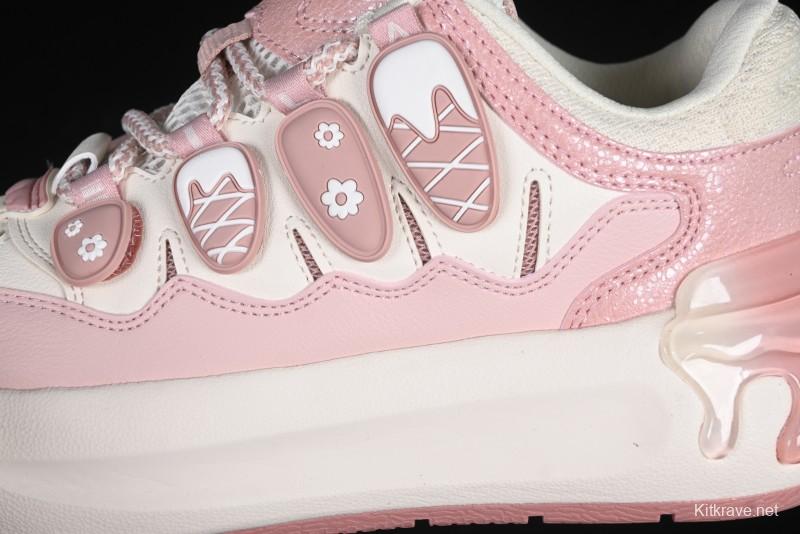 Pink Drip Chunky Sneakers – Trendy Casual Shoes for Women