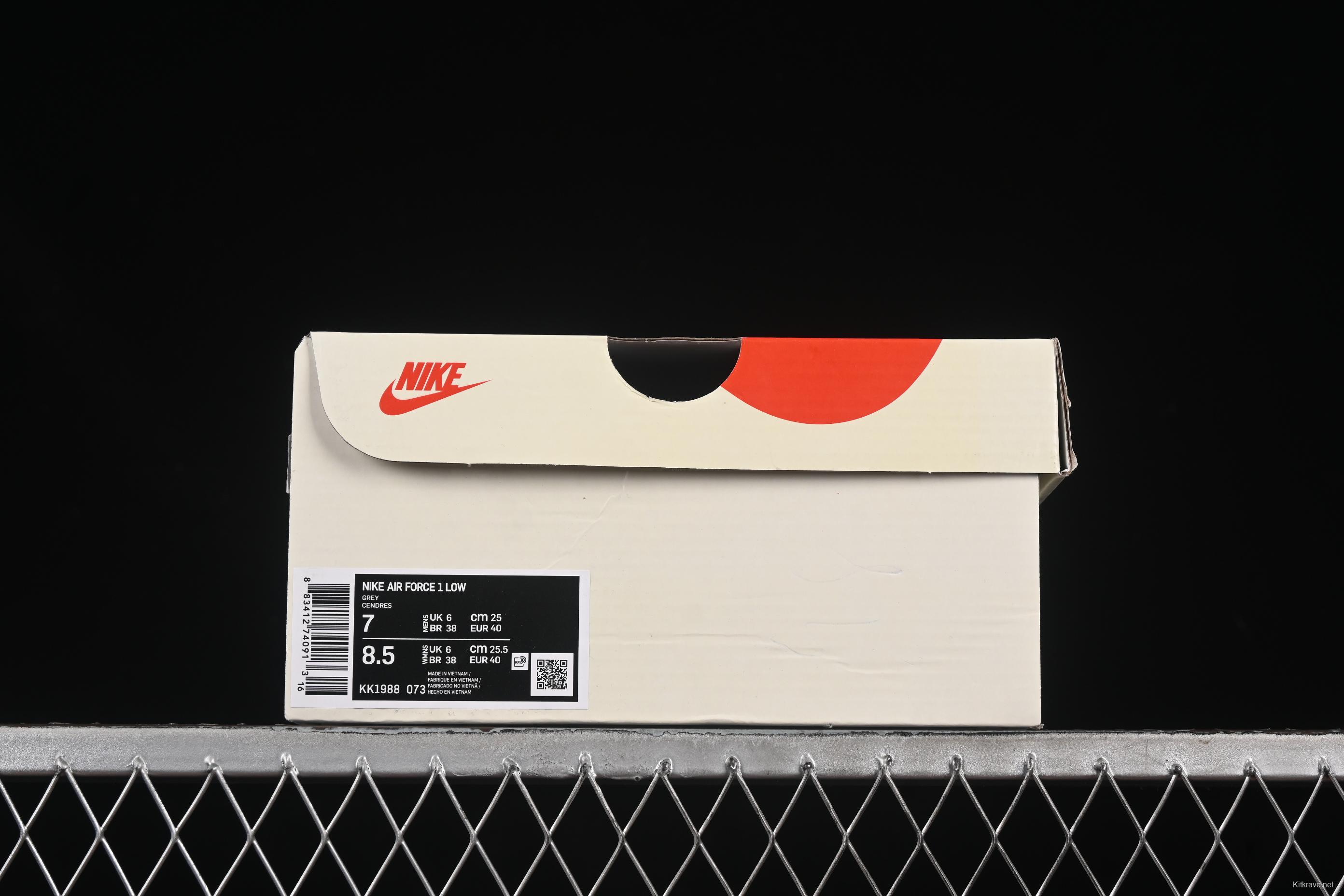 Nike Air Force 1'07 Low Casual Sneakers with Full-Length Air Cushion - KK1988-073