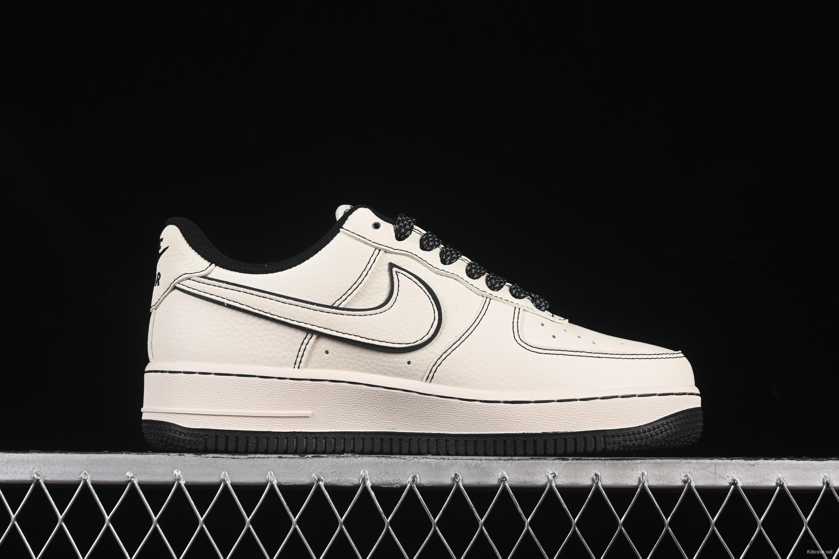 Nike Air Force 1 '07 Low Bape Collaboration Black Line Starry Sky Casual Sneakers - HH7518-067