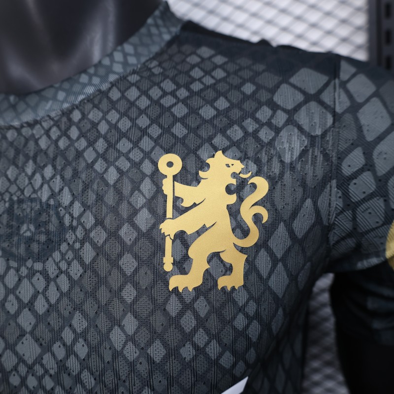 Player Version 25/26 Chelsea Bingx Black with Snake Pattern Design Jersey
