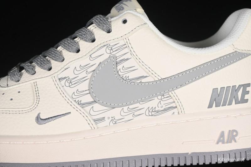 Nike Air Force 1 '07 Low Collaboration Sneakers with Double Swoosh Design - HH7518-070