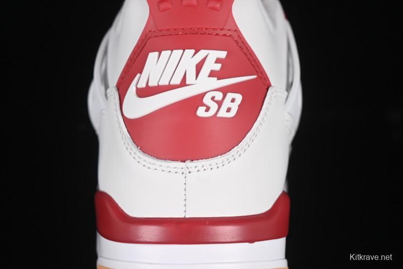 Nike SB x Air Jordan 4 OG "Varsity Red" Retro Basketball Shoes - DR5415-106