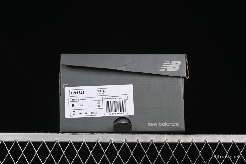 New Balance Made In USA M993 Classic Retro Running Shoes - U993JJ